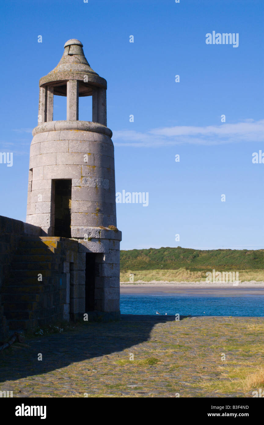 Le vieux phare de Port Logan, Galloway, au sud ouest de l'Écosse Banque D'Images