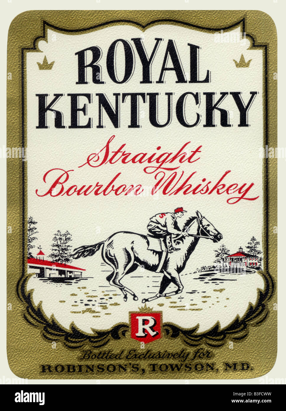 Kentucky Straight Bourbon Whiskey royale Banque D'Images