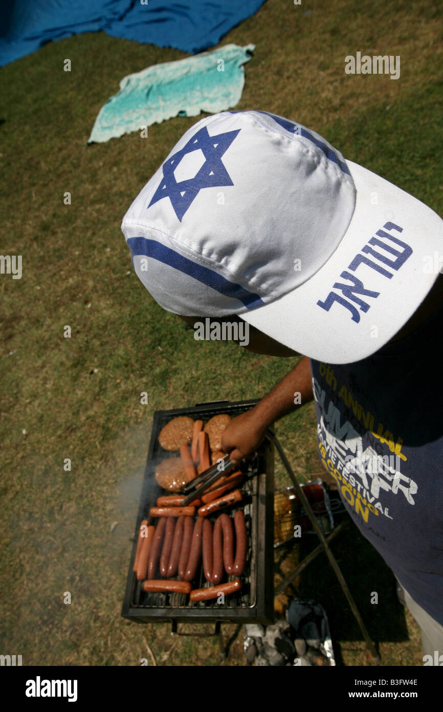 Israël 60 Independance day B.B.Q Banque D'Images