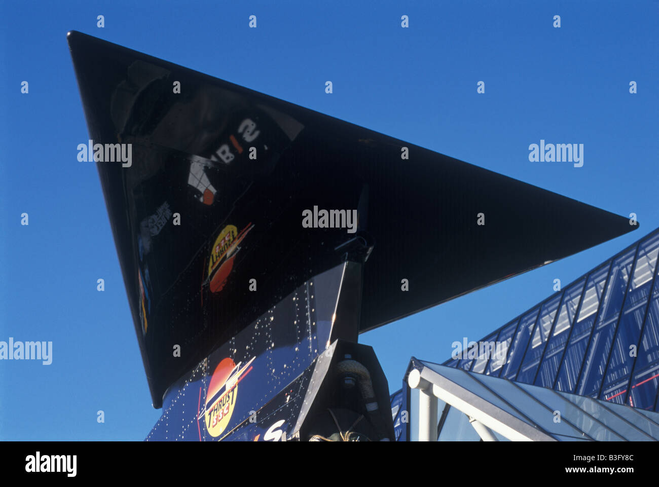 SSC poussée record du monde de vitesse au sol 763,035 mph Mach 1,02 Banque D'Images