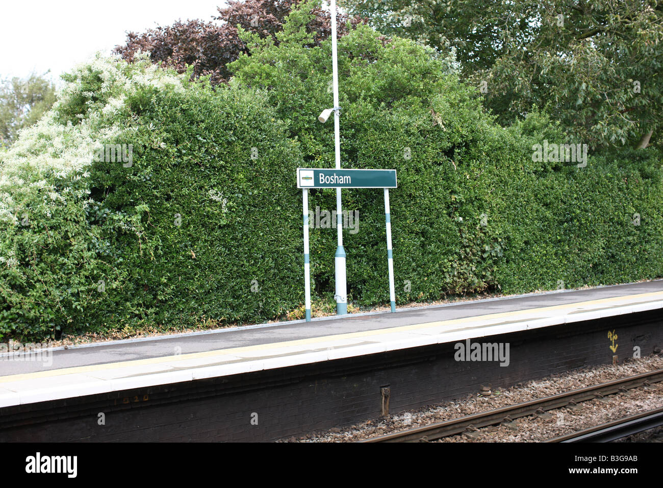 La gare de Bosham. Banque D'Images