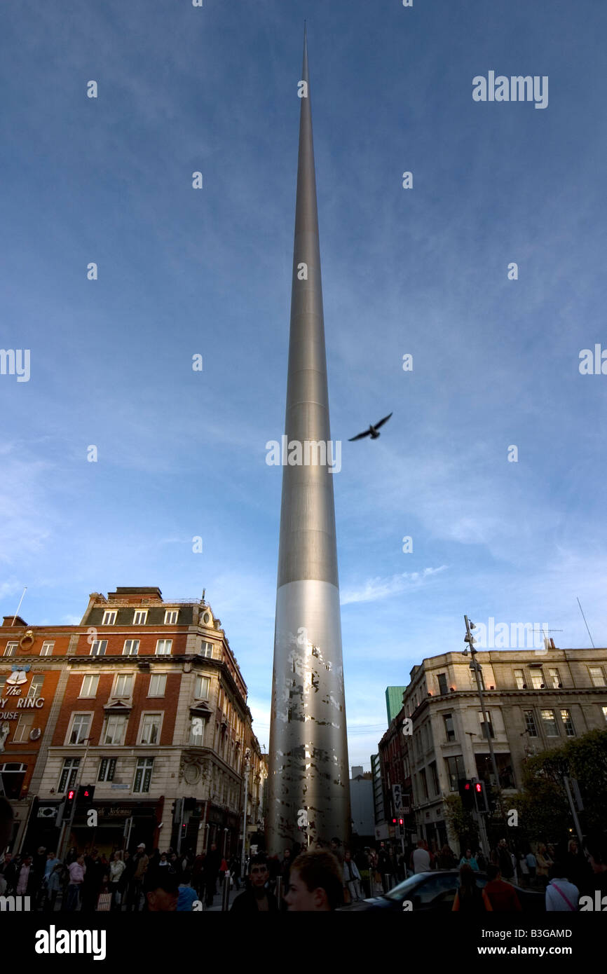 Spire de Dublin l'Épi Monument de lumière Ian Ritchie Architects Banque D'Images