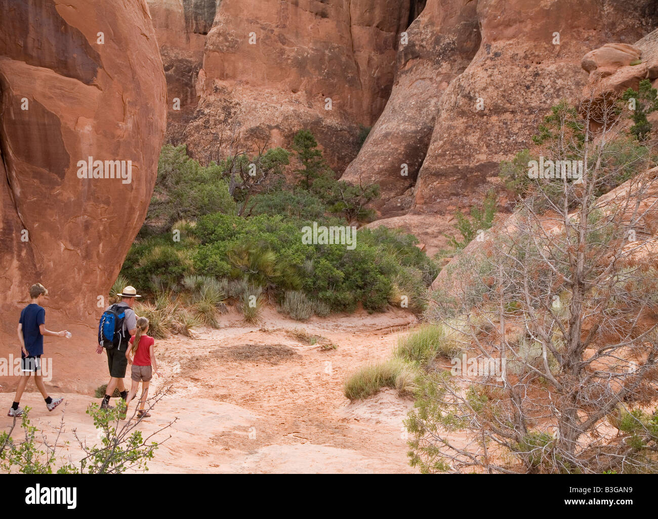 Fournaise ardente de Arches National Park Banque D'Images