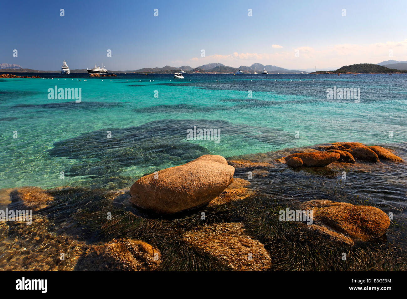 Italie Sardaigne Costa Smeralda Capriccioli Cala Banque D'Images