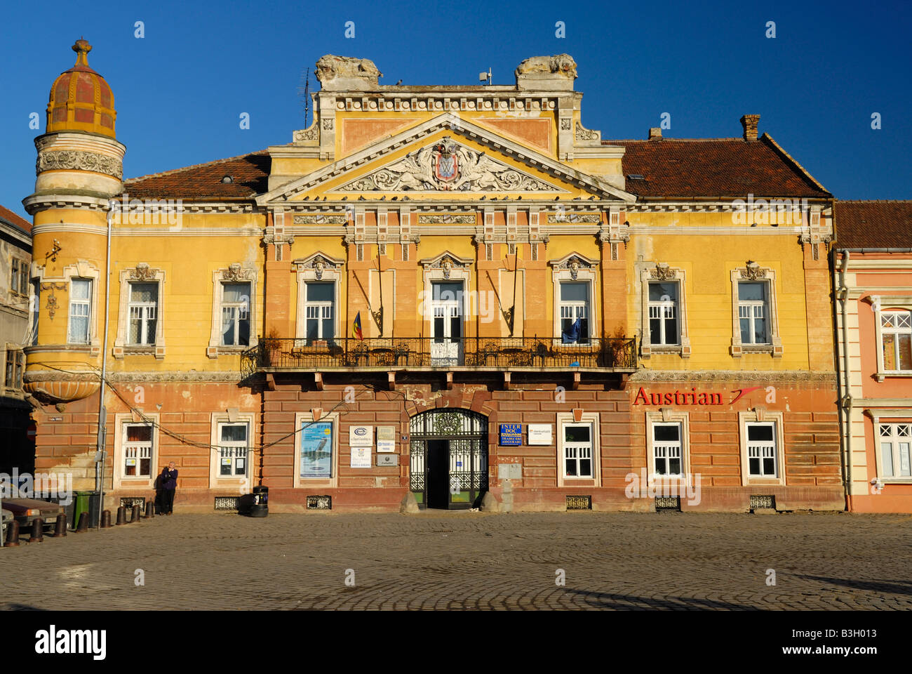 Bâtiment baroque coloré sur Piata Unirii Timisoara Roumanie Banque D'Images