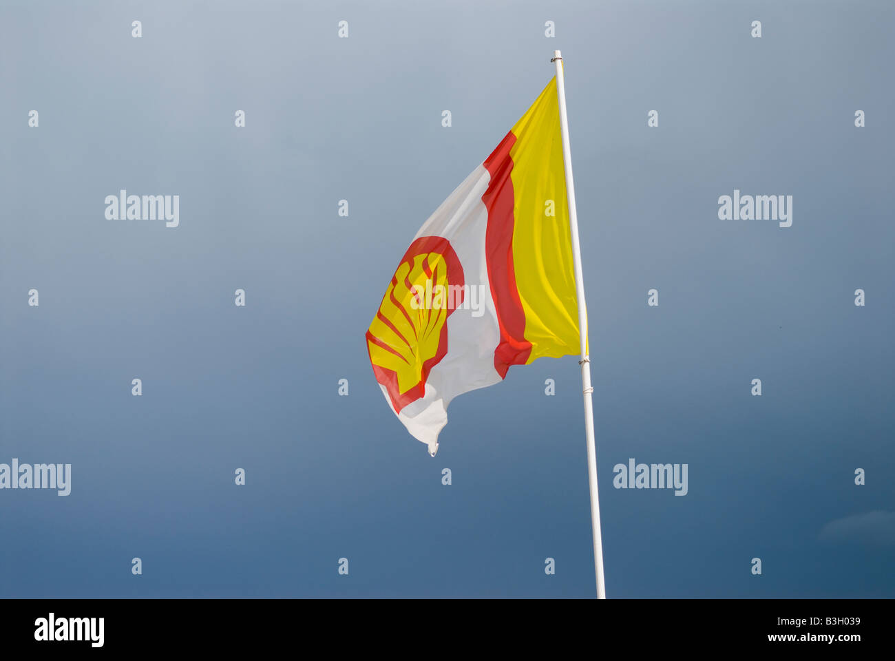 Drapeau de la coquille. Banque D'Images