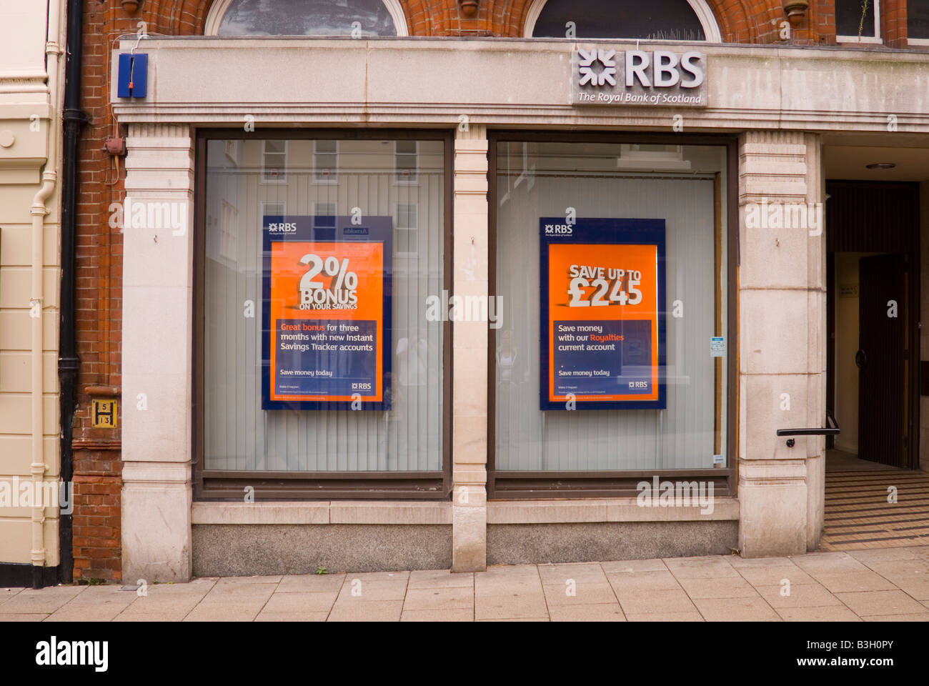 La Royal Bank of Scotland à Norwich, Norfolk, UK Banque D'Images