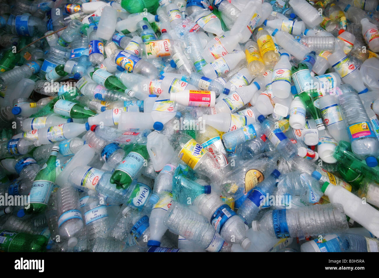 Les bouteilles en plastique pour recyclage Banque D'Images