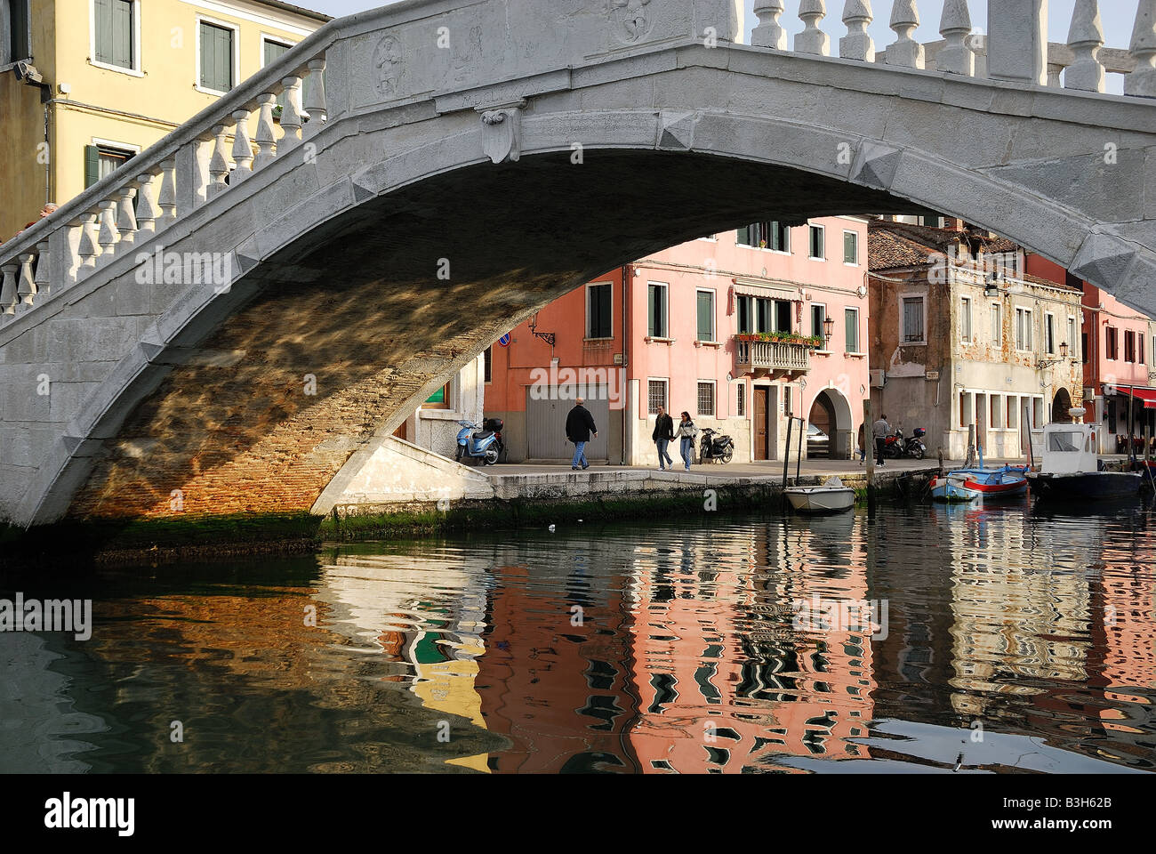 Chioggia, Italie : Ponte Vigo Banque D'Images
