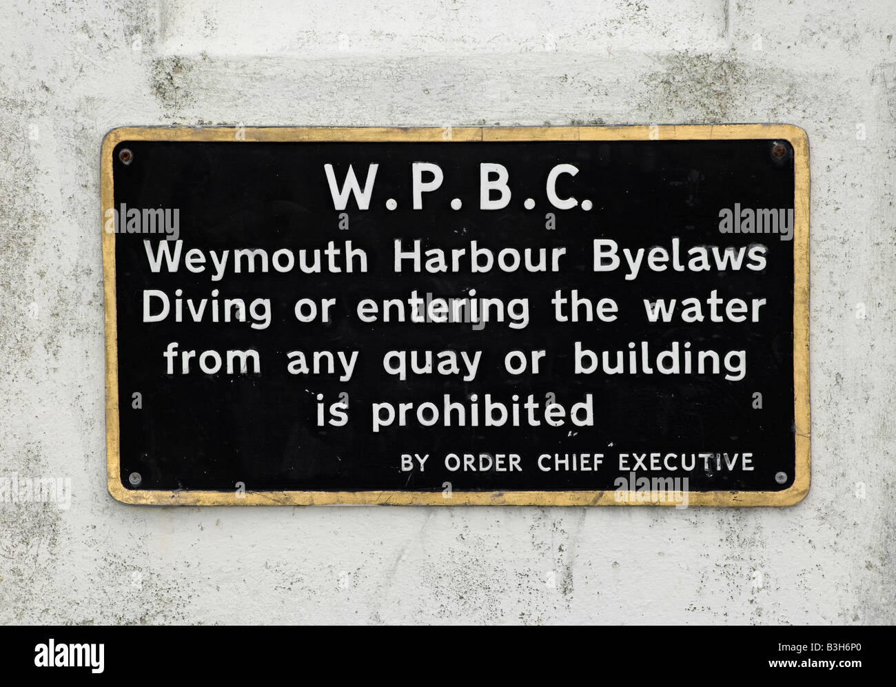 Inscrivez-vous sur Harbour statuts à Weymouth, dans le Dorset Banque D'Images