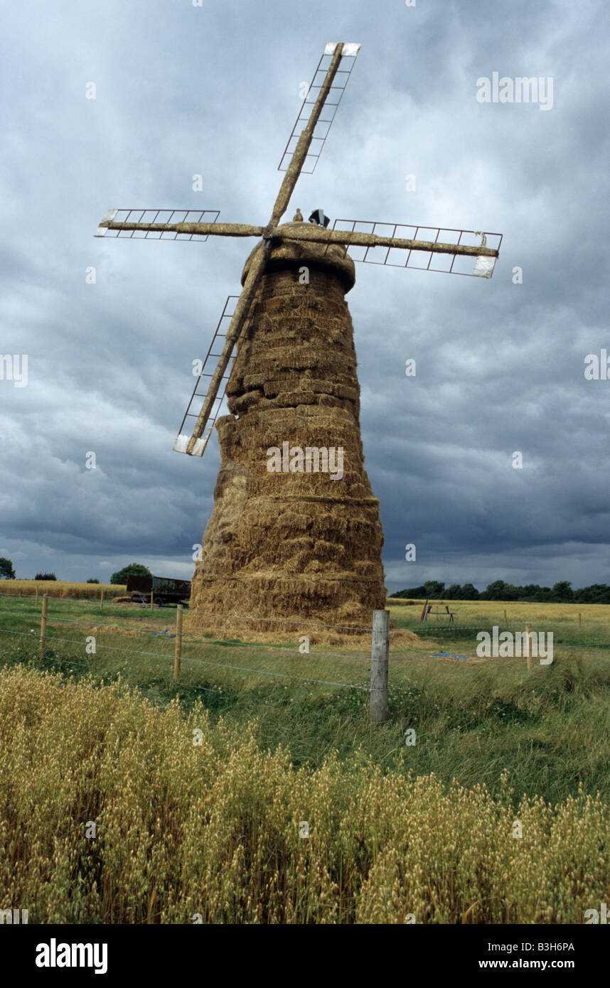 Moulin à base de bottes de foin à Snugburys Dans Cheshire Banque D'Images