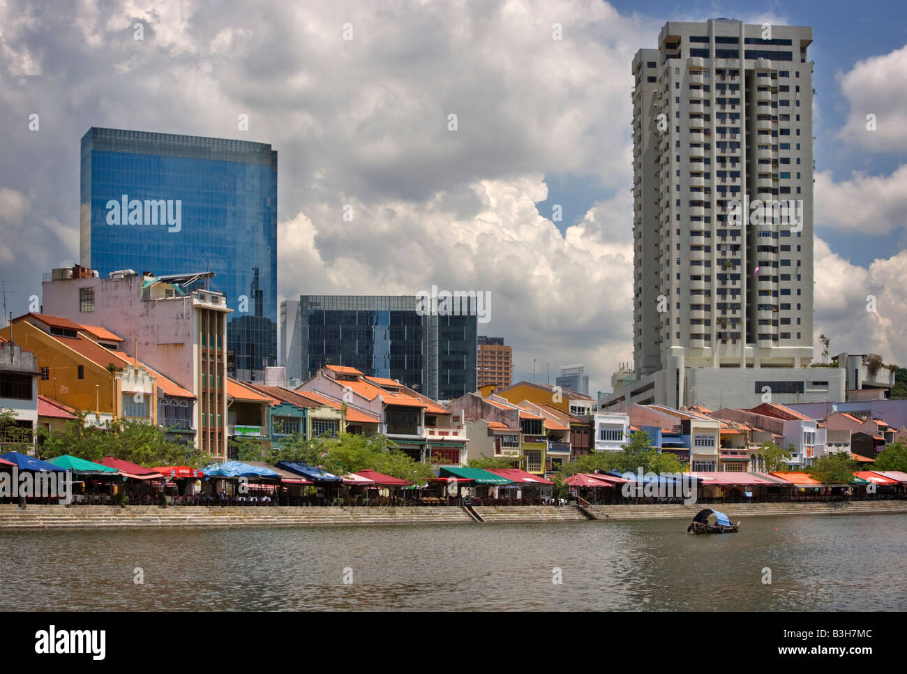 Boat Quay, Singapour Banque D'Images