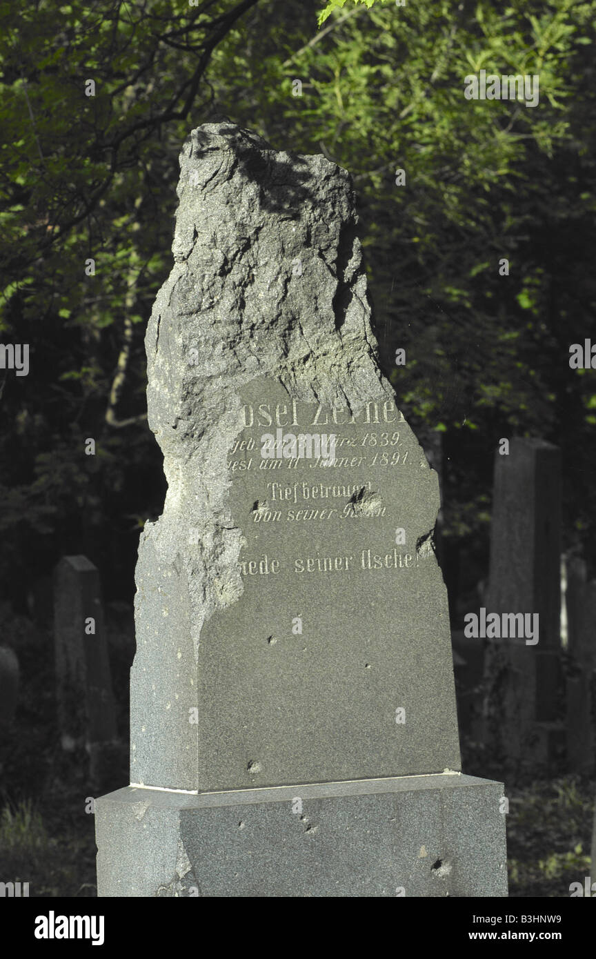 La partie juive au Zentralfriedhof de Vienne Banque D'Images
