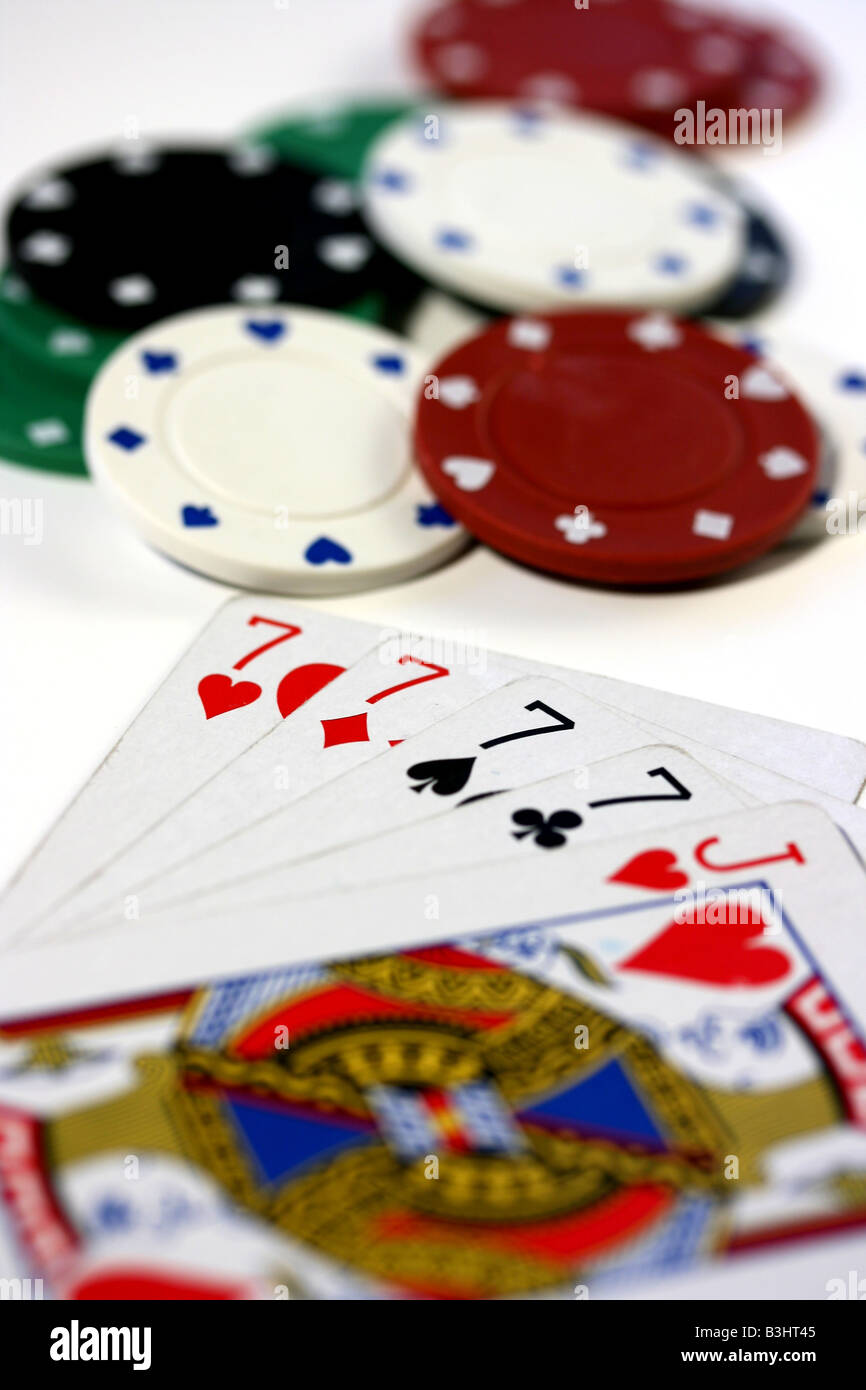 Jeu de poker, quatre d'un genre Banque D'Images
