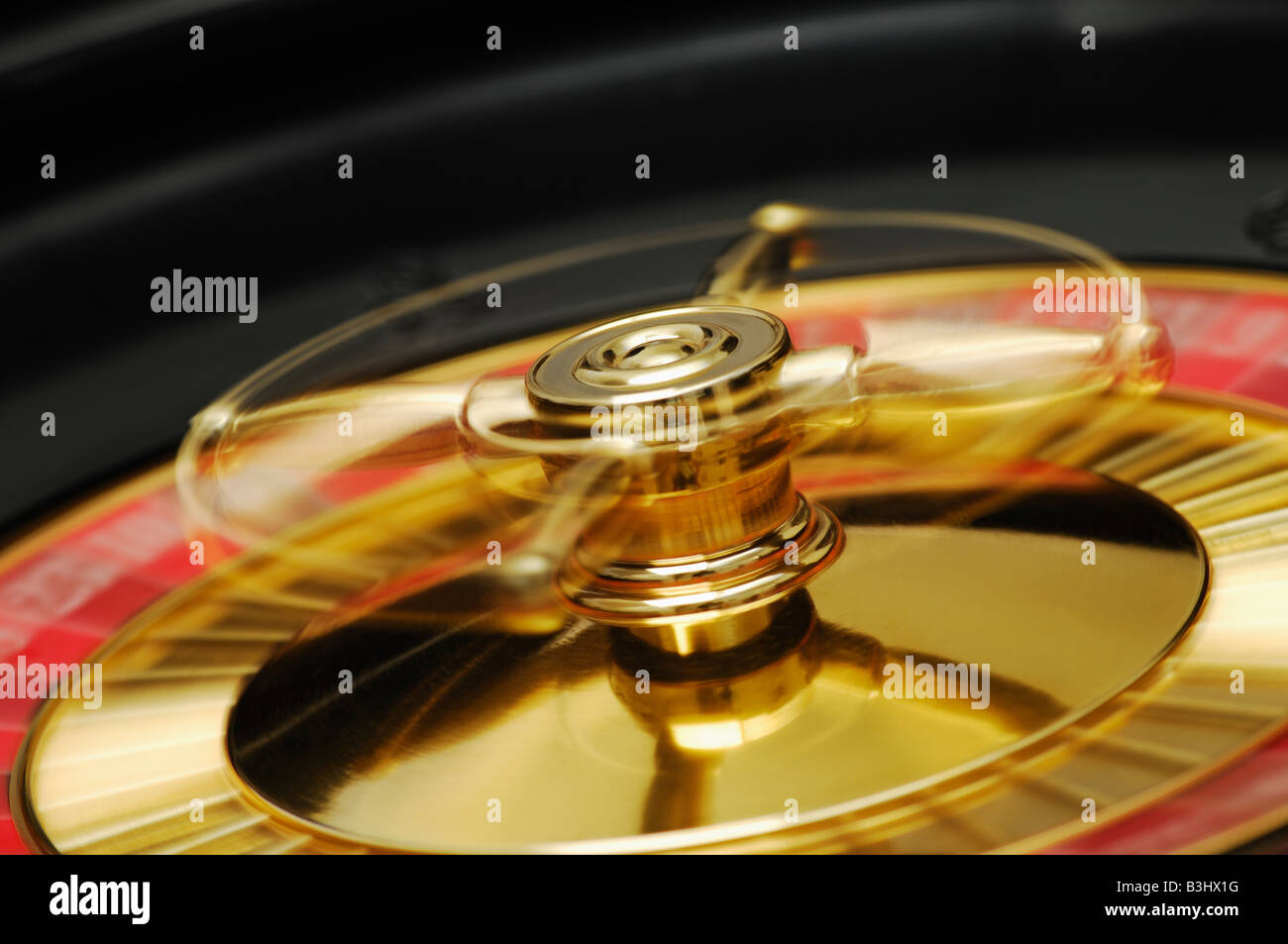 Spinning Roulette Wheel Banque D'Images