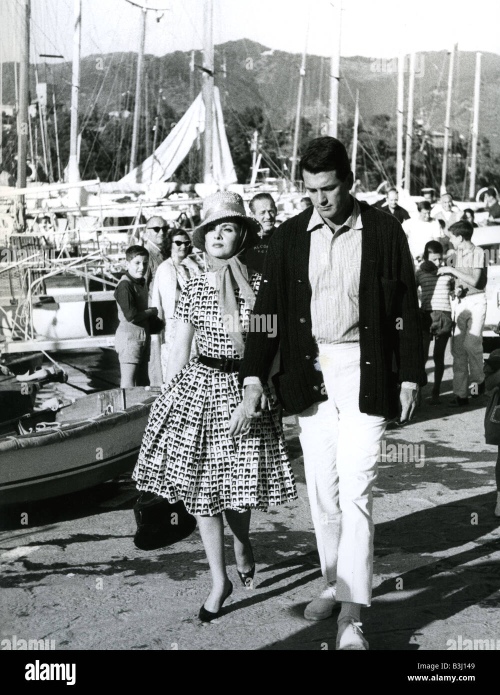 Au mois de septembre 1961/universelle 7 Pictures Corporation avec Rock Hudson et Gina Lollobrigida Banque D'Images