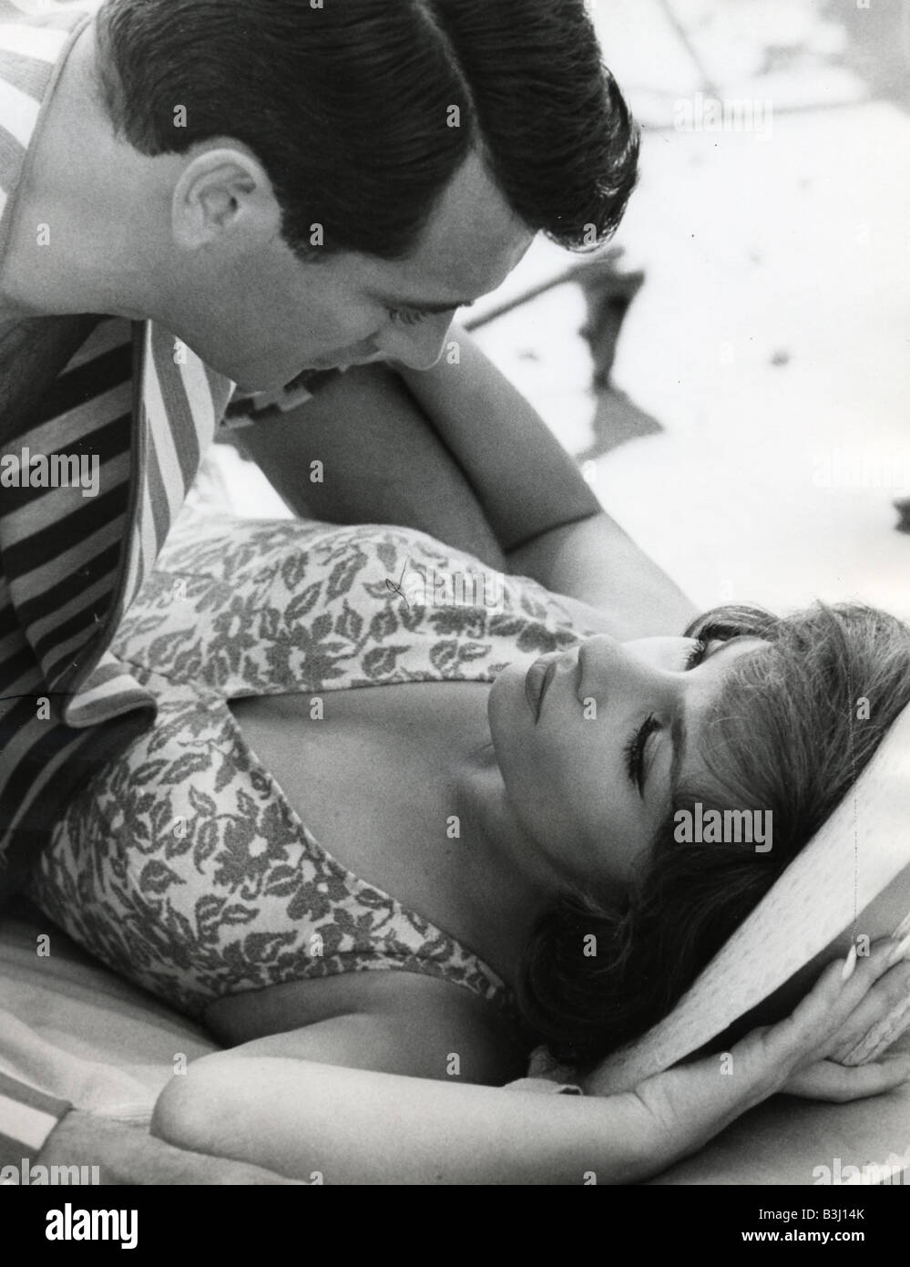 Au mois de septembre 1961/universelle 7 Pictures Corporation avec Rock Hudson et Gina Lollobrigida Banque D'Images