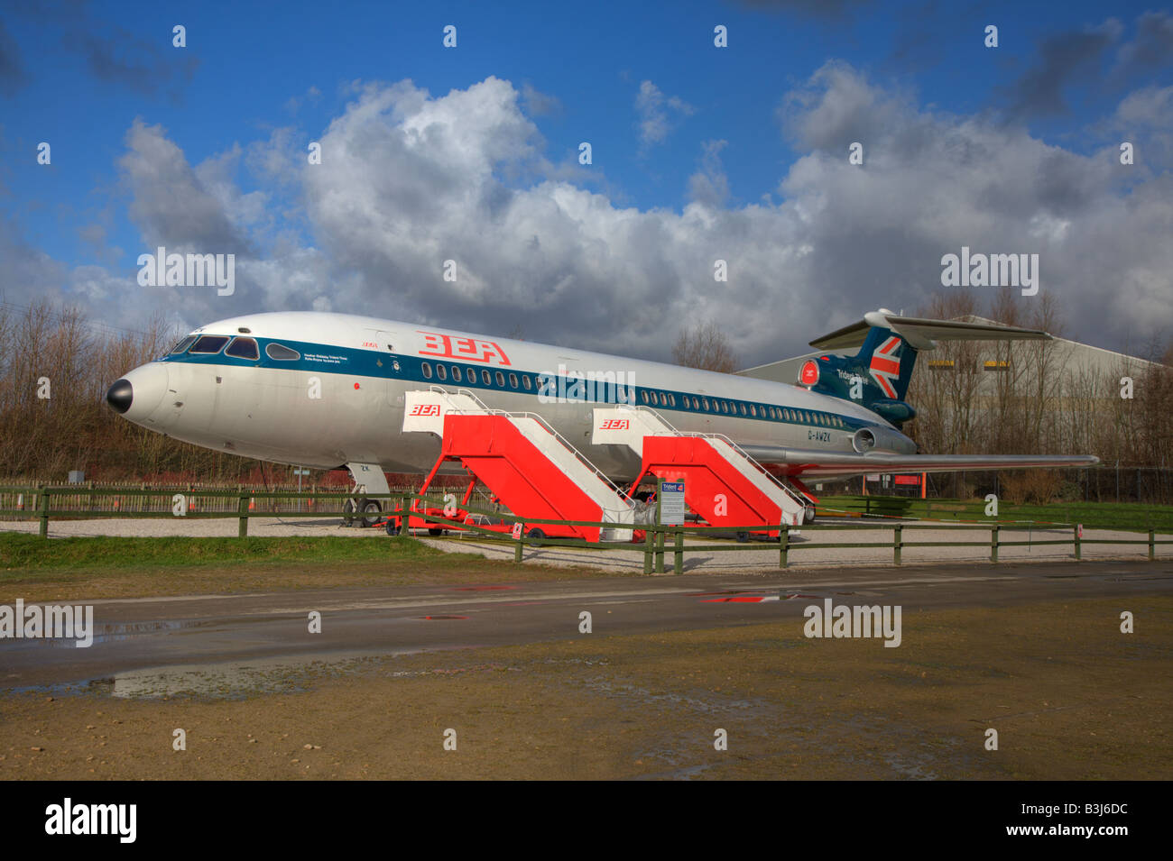 British European Airways Hawker Siddeley Trident Banque D'Images