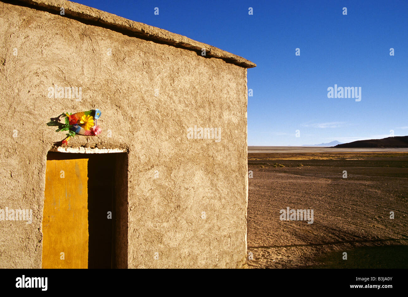 Chambre dans les franges de l'Uyuni Banque D'Images