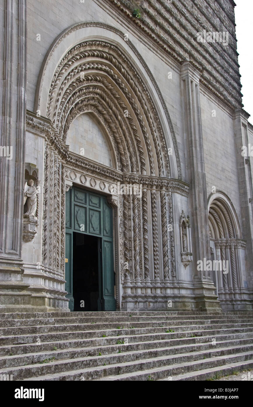 Todi Perugia Ombrie Italie église gothique de San Fortunato Banque D'Images