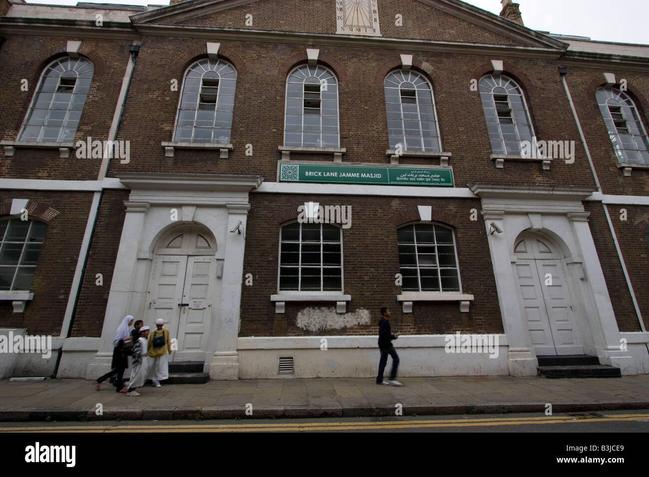 Brick Lane le Brick Lane Le Mosjid Jamme Jamme Masjid situé à Londres dans le Spitalfields Banque D'Images