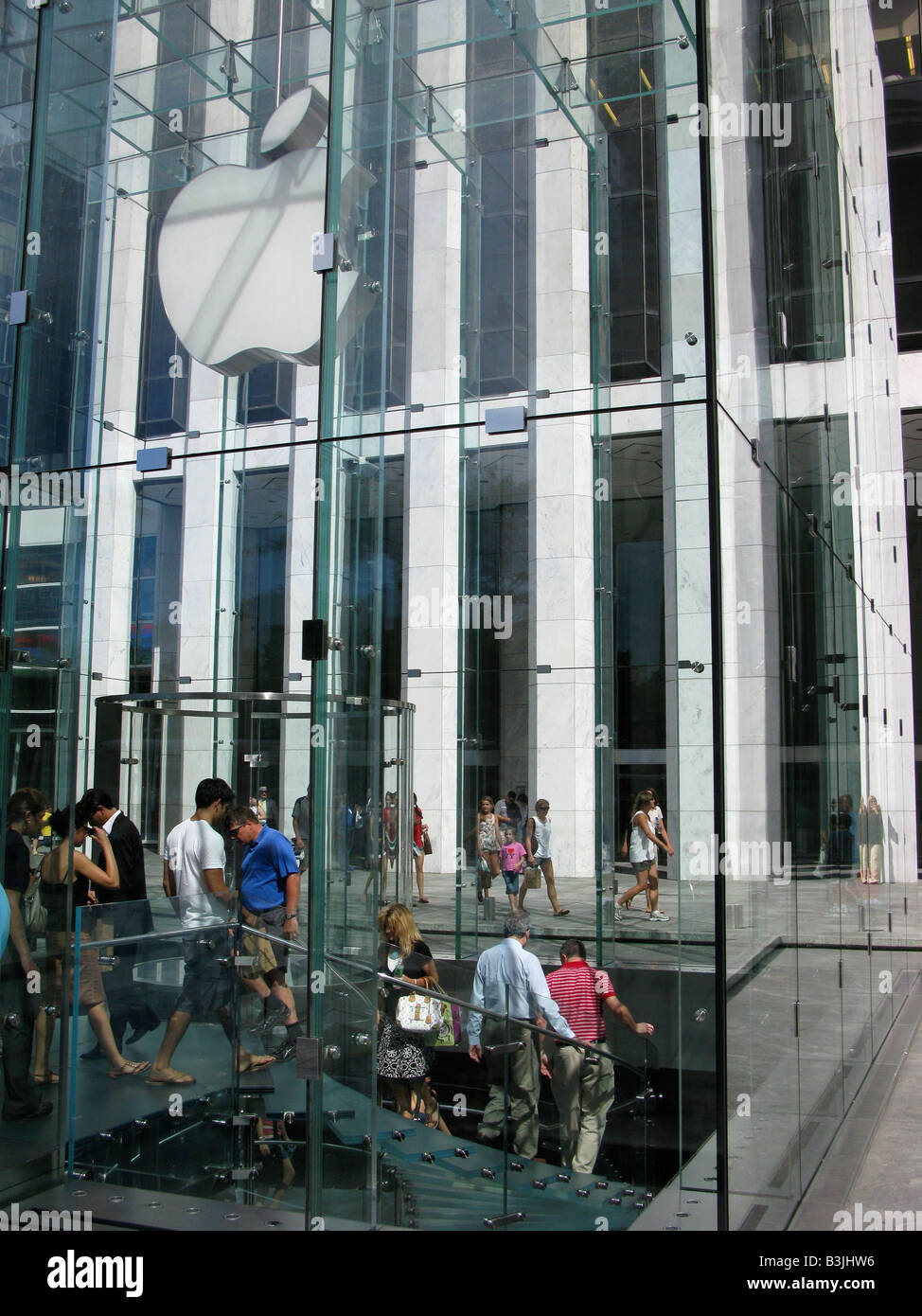 Cube apple new york city avenue 5th Ave Banque D'Images