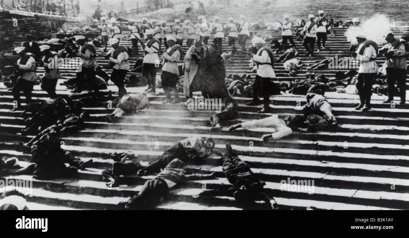 Le Cuirassé Potemkine 1925 Goskino film écrit et réalisé par Sergei Eisenstein Banque D'Images