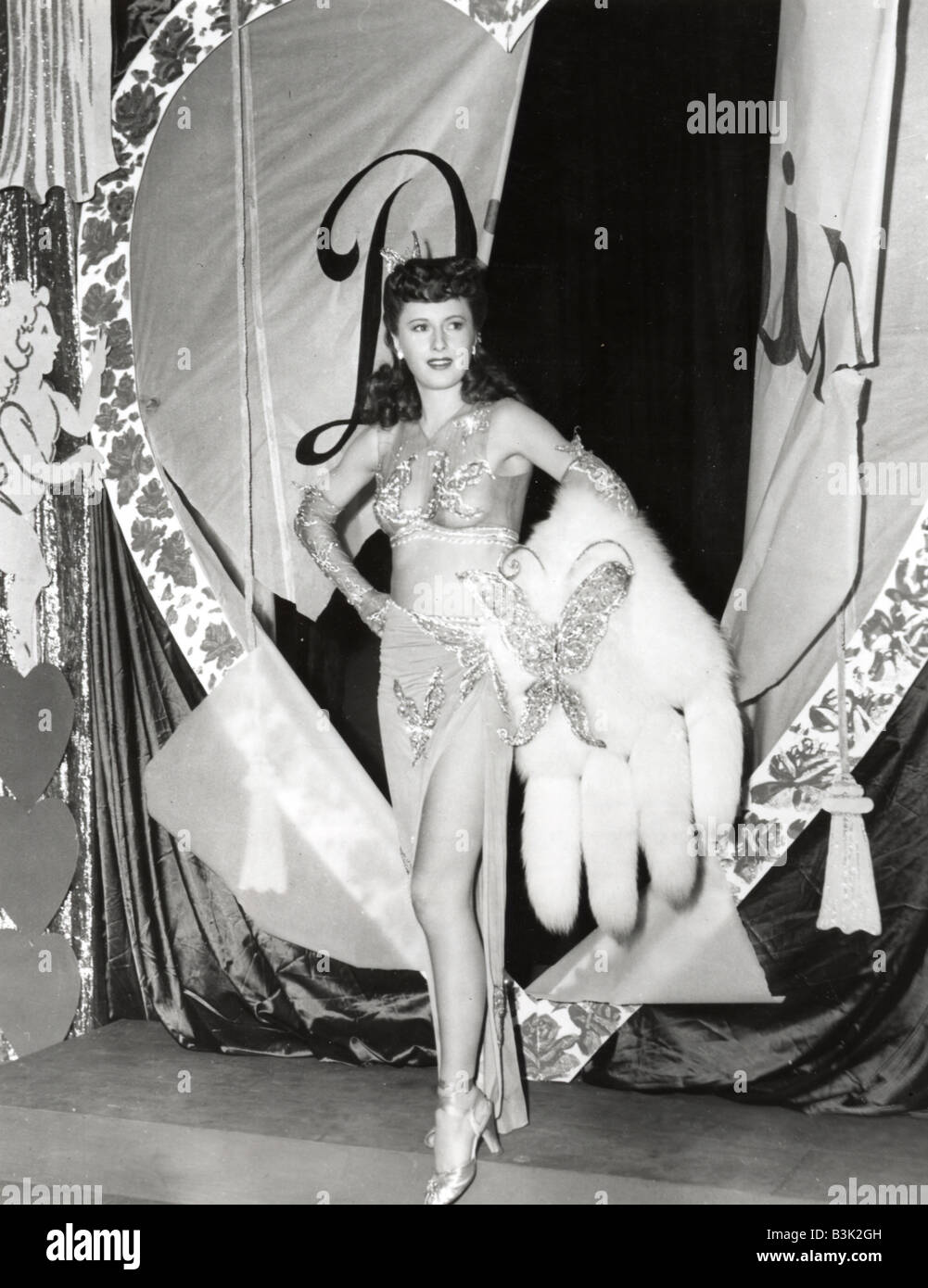 Dame du burlesque 1943 film avec Barbara Stanwyck Banque D'Images