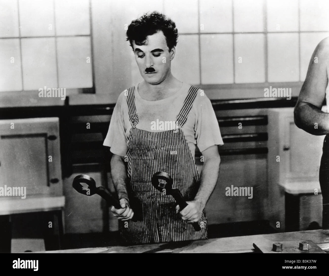 Les temps modernes 1936 film avec Charles Chaplin Banque D'Images