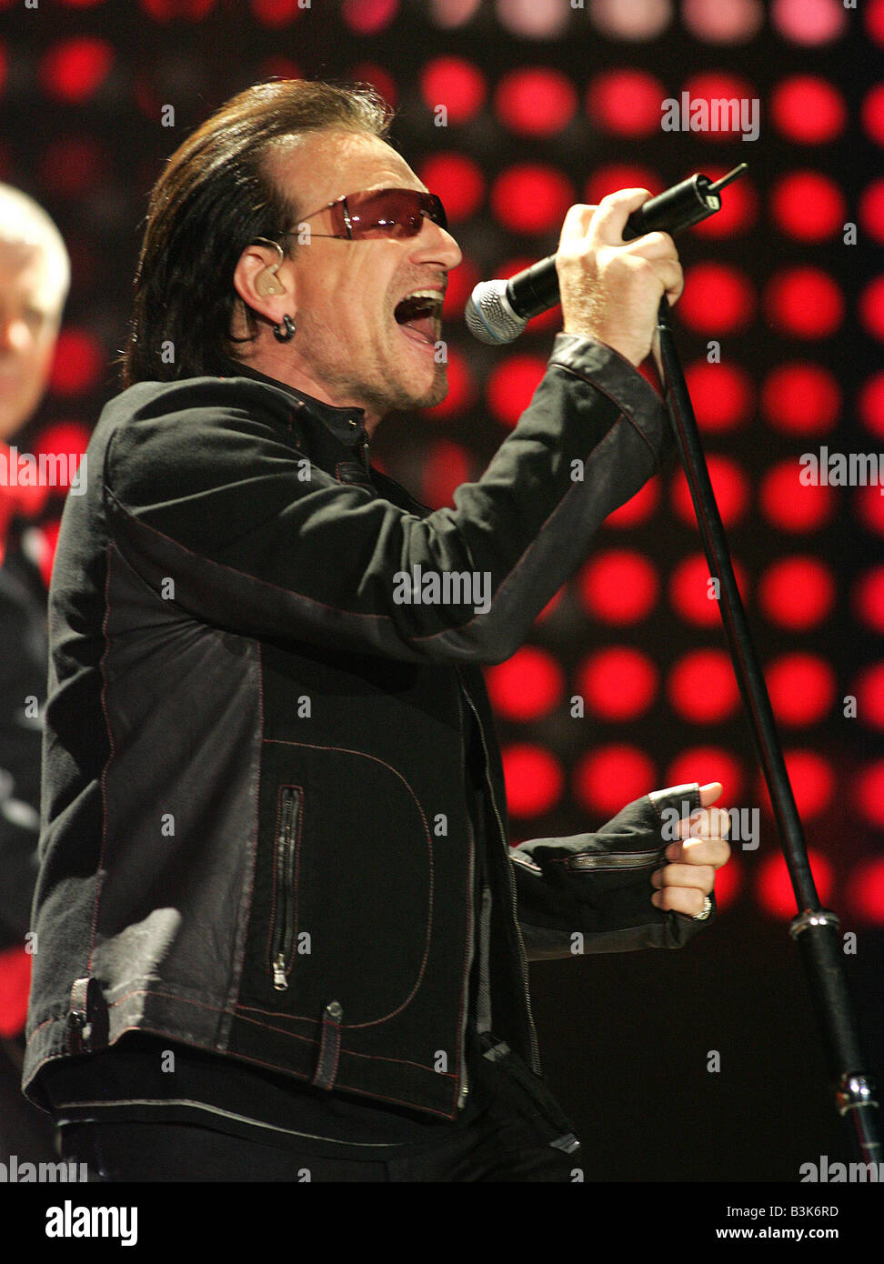 U2 groupe de rock irlandais avec Bono en 2005 Banque D'Images
