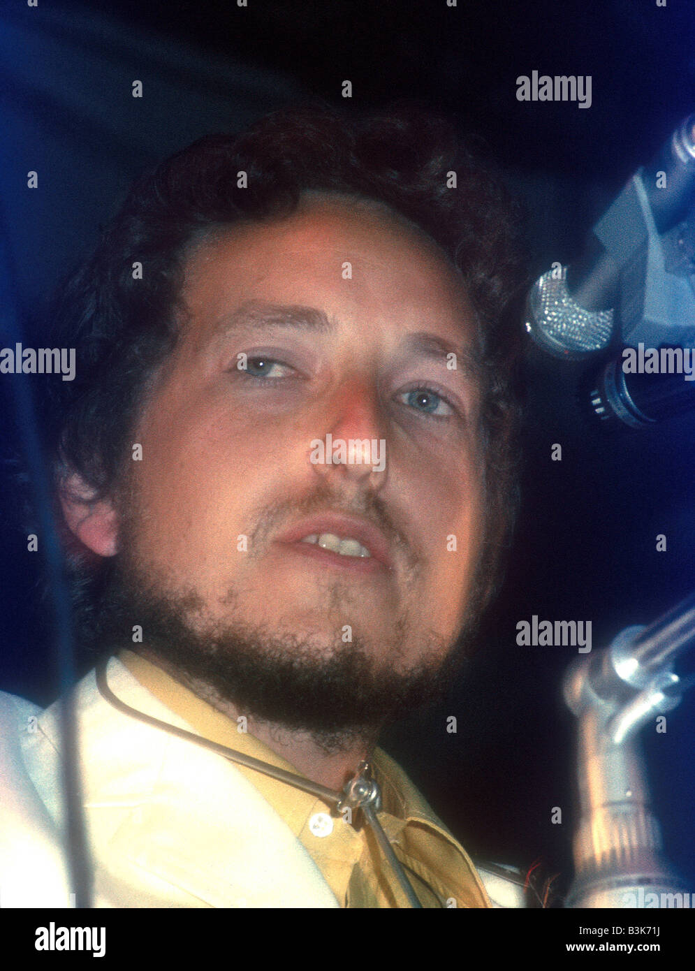 BOB DYLAN à l'Isle of Wight Festival en Angleterre en 1969 Banque D'Images