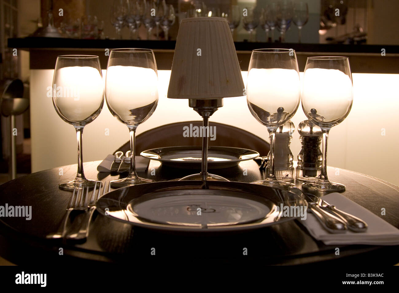 Restaurant contemporain à la mode 'Belga Queen', 32 rue de la Fosse aux Loups, Bruxelles Belgique Banque D'Images