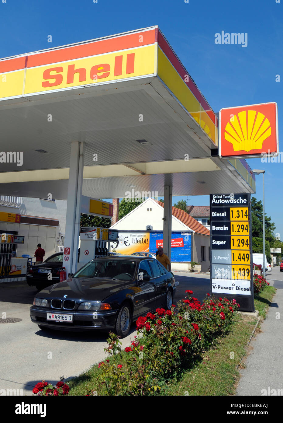 Station service Shell, Autriche Banque D'Images
