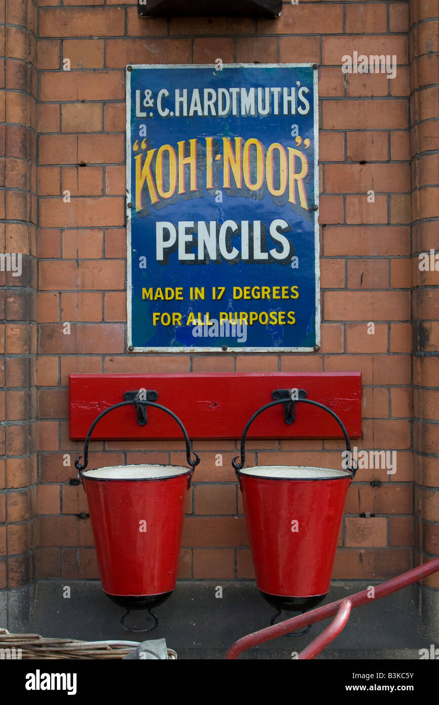 Détail de la plate-forme Great Central Railway Station Loughborough Banque D'Images