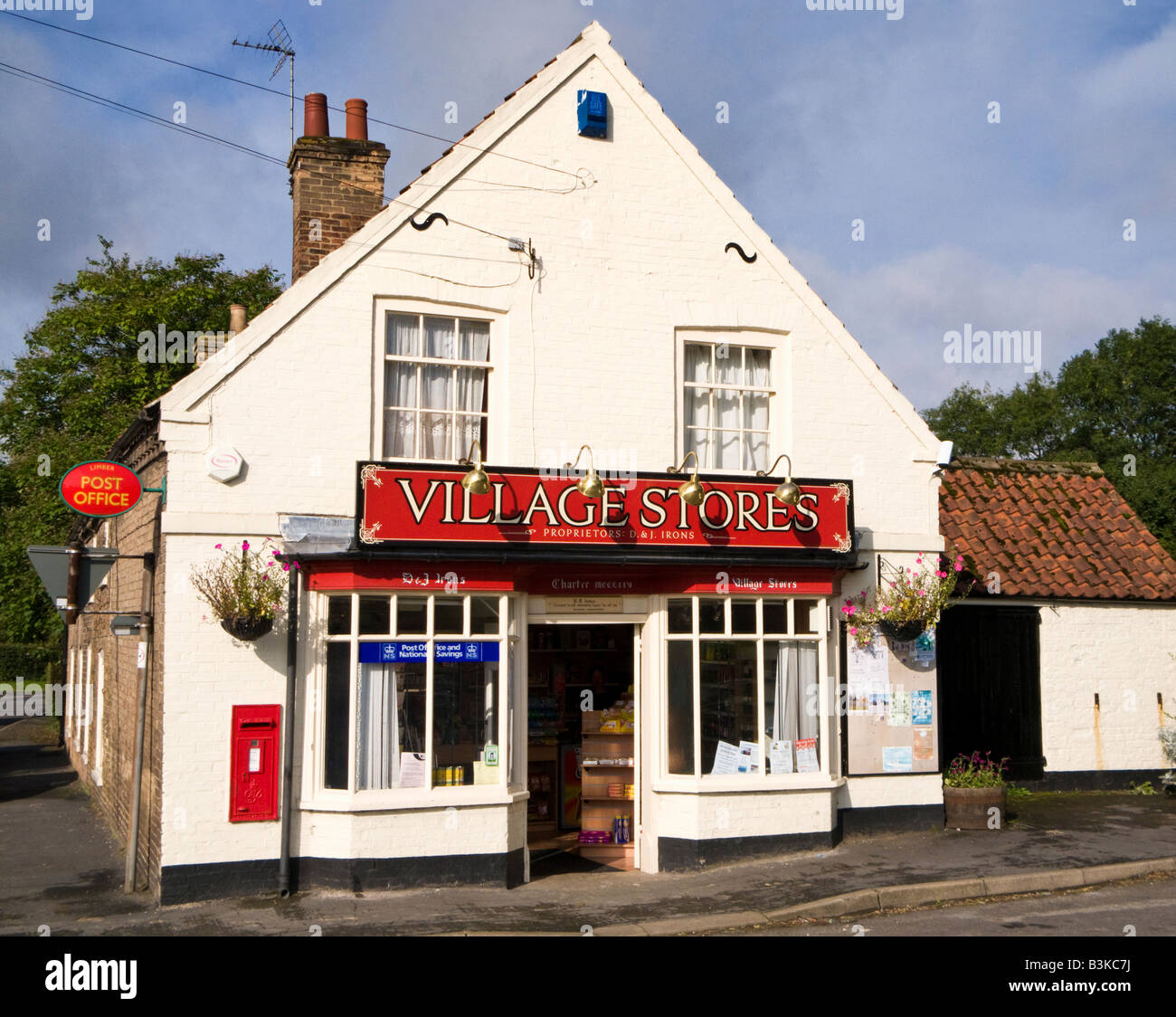 Magasin du village et le bureau de poste, Angleterre, Royaume-Uni Banque D'Images