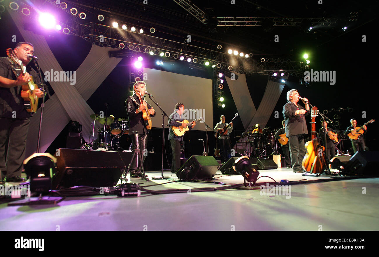 Les Gipsy Kings en 2005 groupe de musique française Banque D'Images