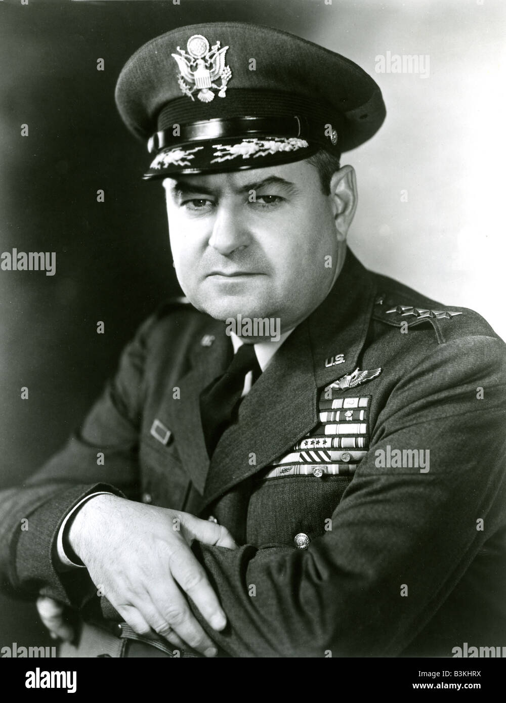 CURTIS LE MAY général à l'aviation américaine qui a conçu la campagne de bombardement stratégique dans la région du Pacifique en WW2 Banque D'Images