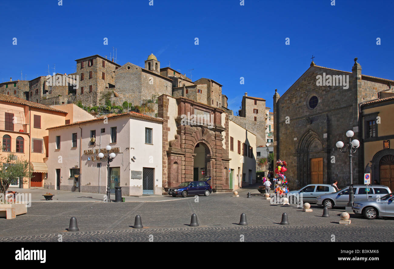 Italie Italie centrale Latium Latium Bolsena rue de la vieille ville Banque D'Images