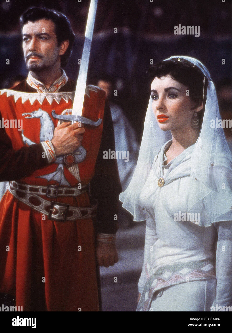 Ivanhoé 1952 MGM film avec Robert Taylor et Elizabeth Taylor Photo