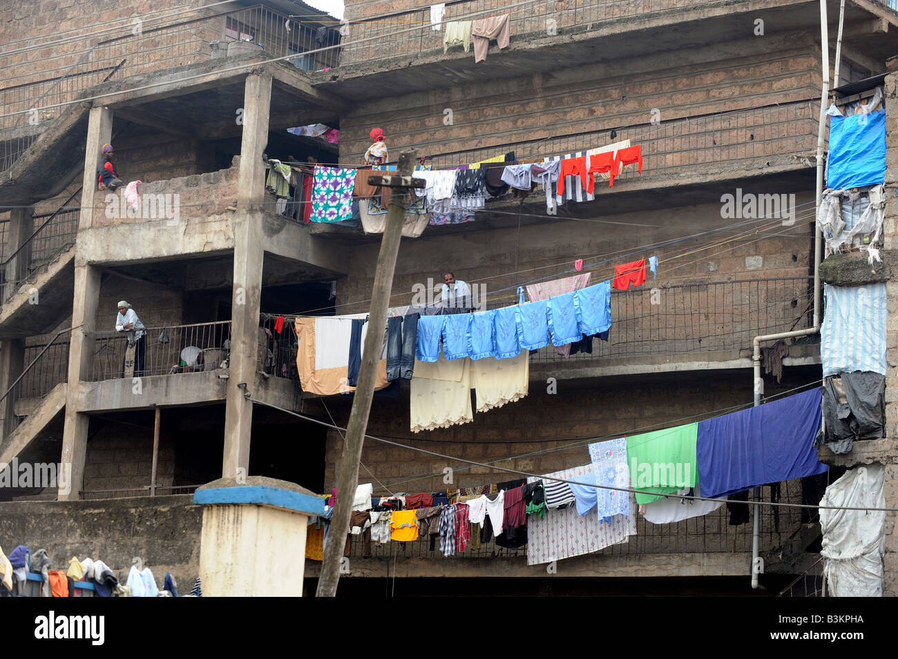 Réfugiés somaliens dans la banlieue d'Eastleigh à Nairobi Kenya 67 2008 Banque D'Images