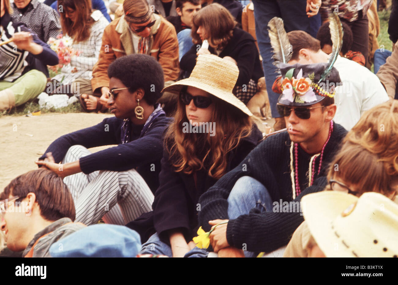 Le pouvoir des fleurs à San Francisco en 1967 Banque D'Images
