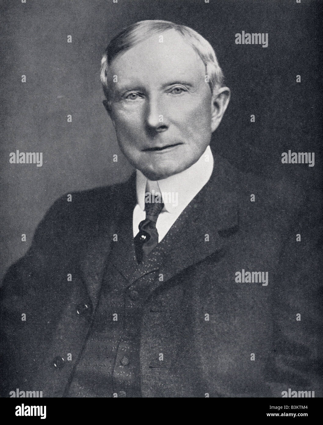 JOHN D. Rockefeller magnat du pétrole américain et philanthrope en 1900 Banque D'Images