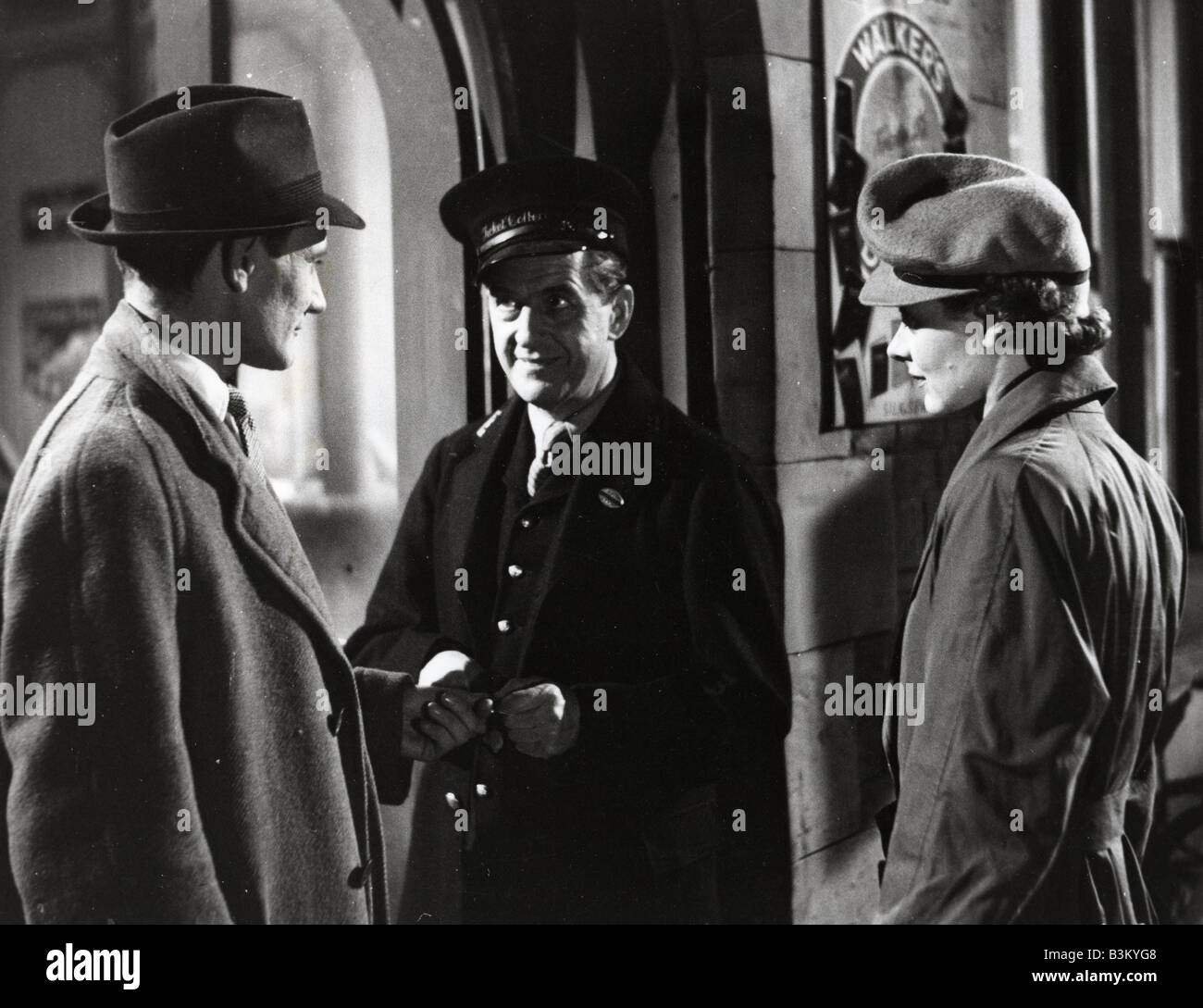 Brève rencontre 1946 film Cineguild de gauche avec Trevor Howard, Stanley Holloway et Celia Johnson Banque D'Images