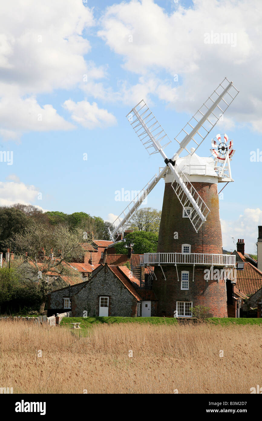 Moulin à Claj suivant la mer, Norfolk Banque D'Images