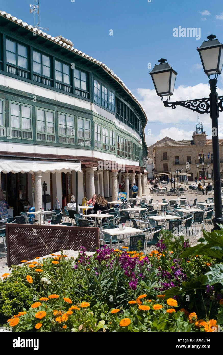 Place principale, Almagro, Castille La Manche, Espagne Banque D'Images