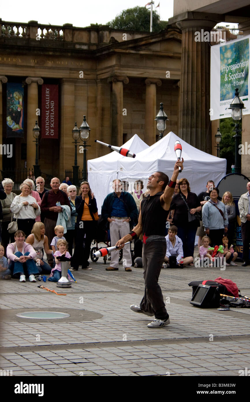 Une loi sur la rue au Fringe Festival Edinburgh Scotland Banque D'Images