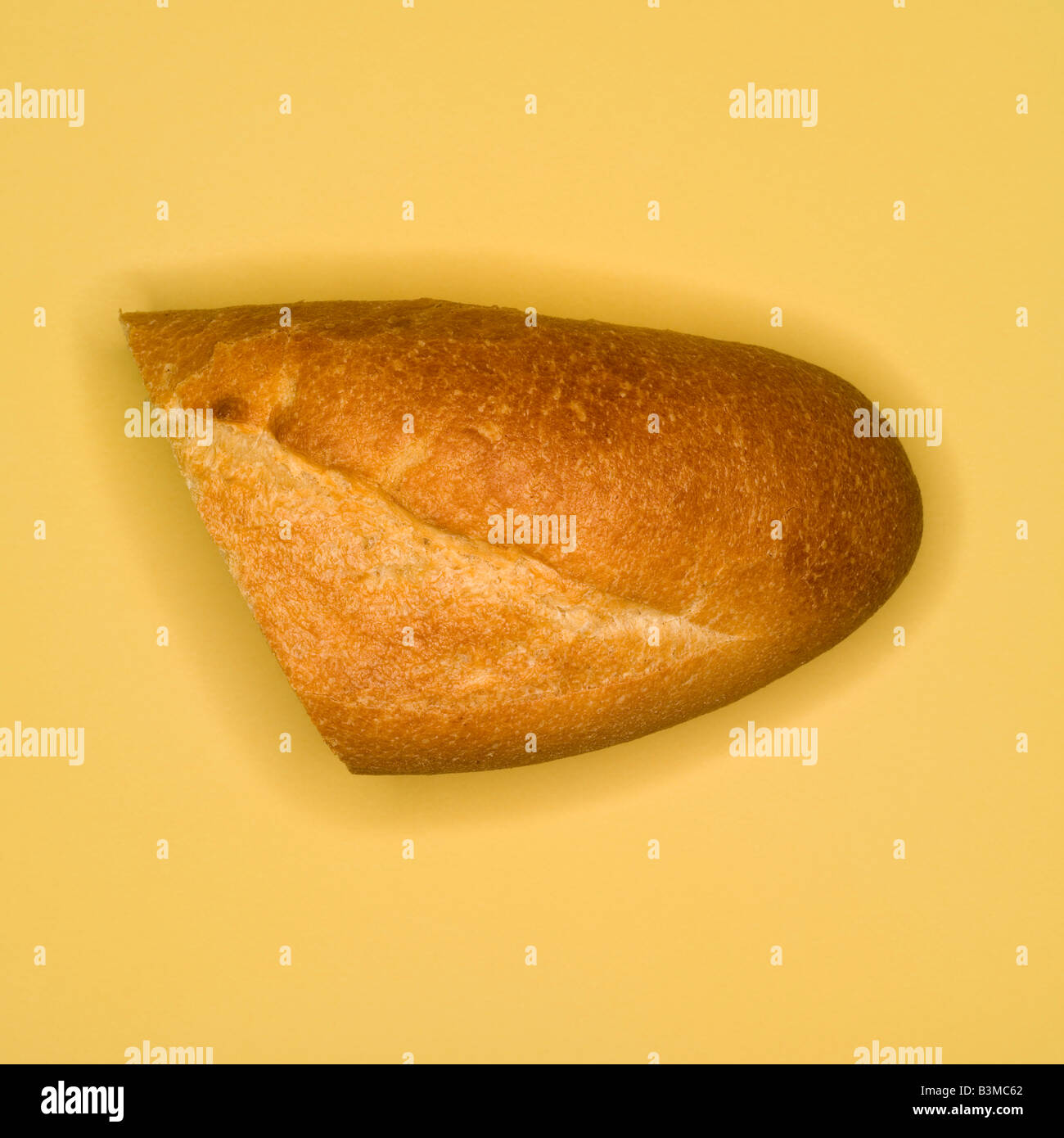 Pain Baguette roll, elevated view Banque D'Images