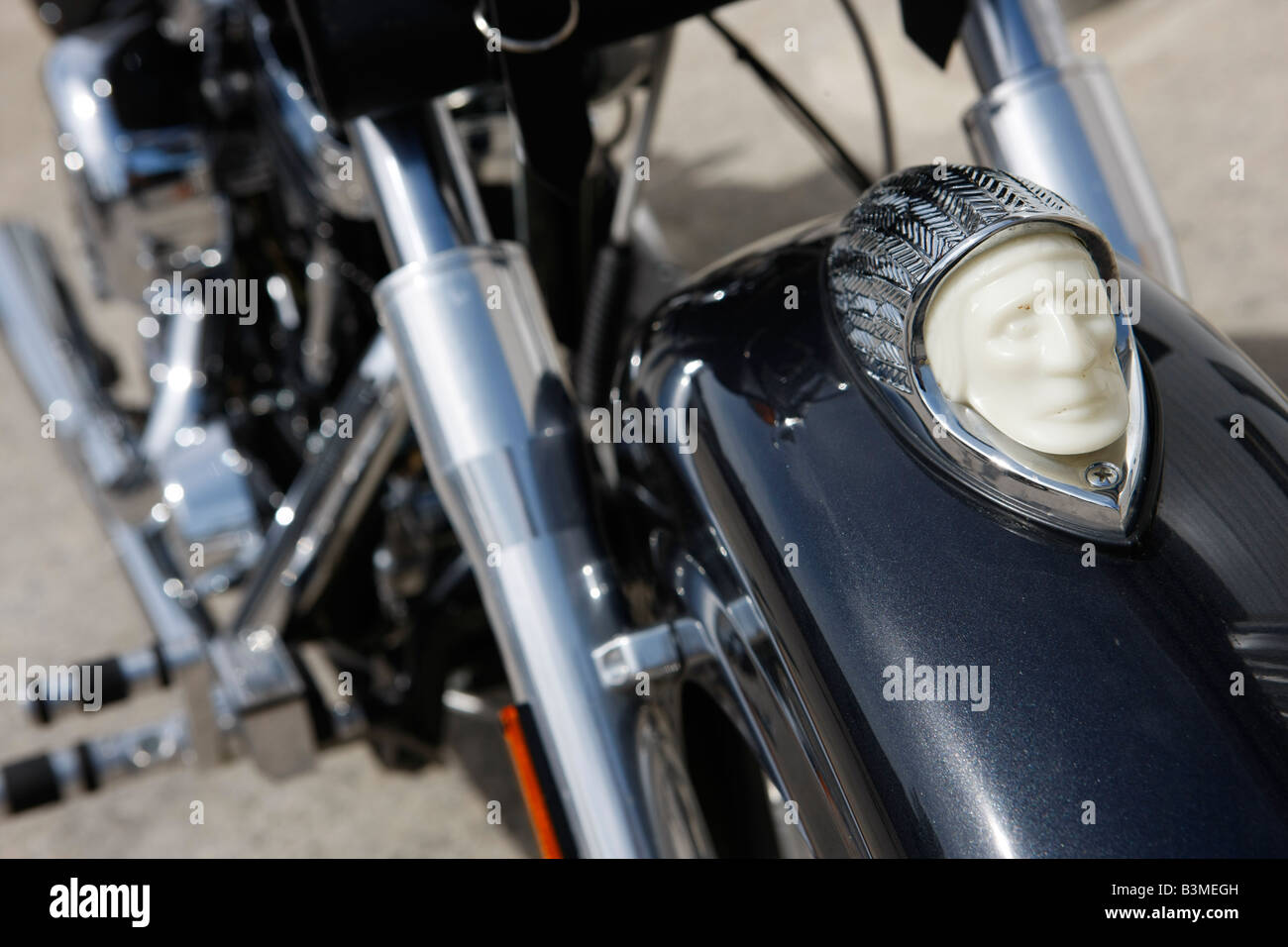 Indian Motorcycle chopper moto Banque D'Images