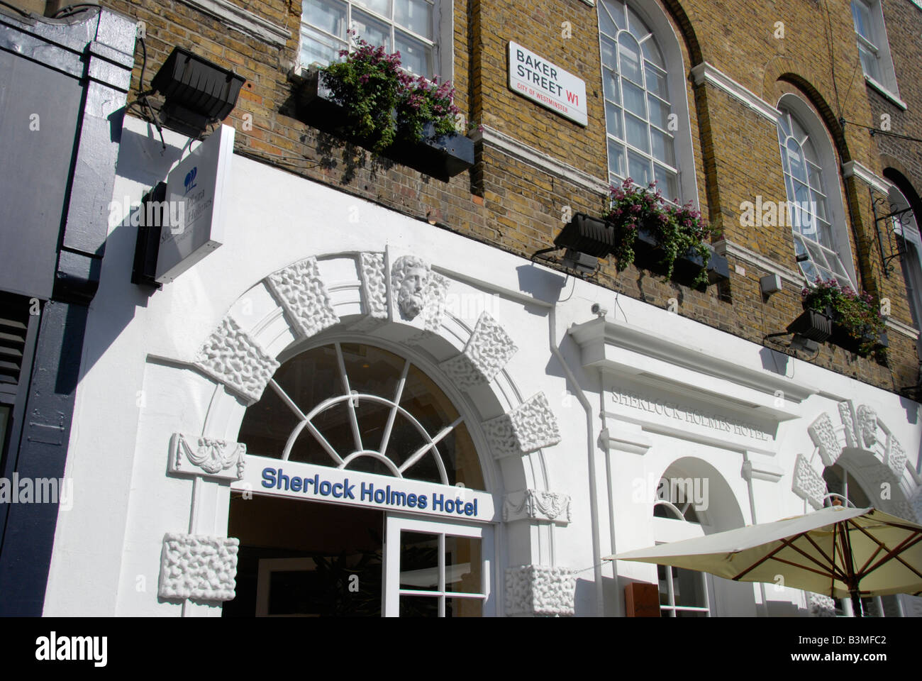 L'hôtel Sherlock Holmes à Baker Street London England Banque D'Images