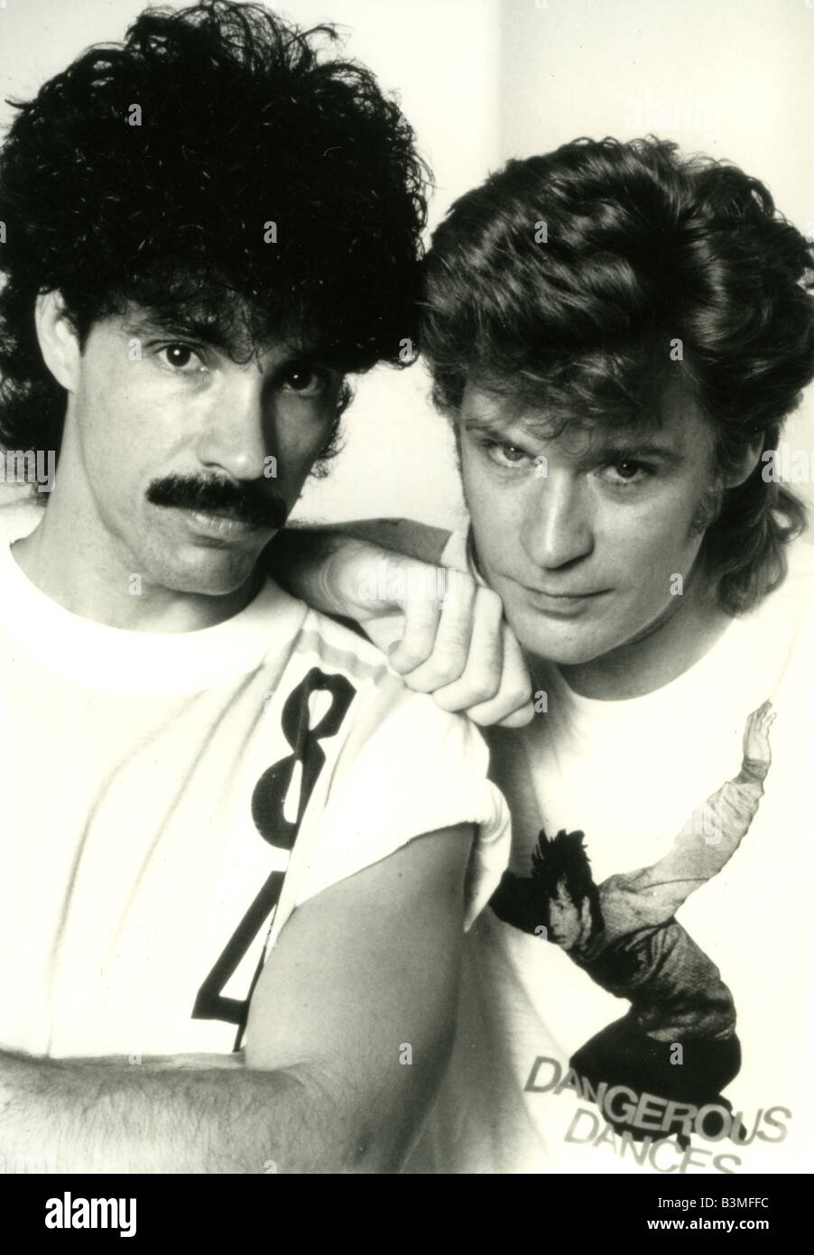 HALL ET OATES duo pop américain avec Daryll Hall à gauche et John Oates Banque D'Images